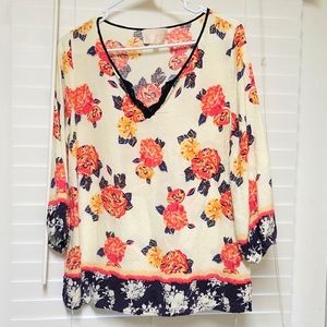 Skies Are Blue floral blouse